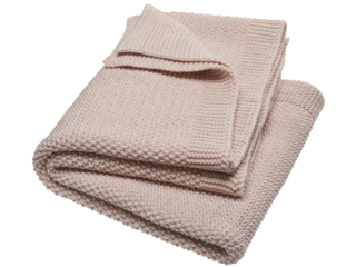 Babydecke Bio-Baumwolle Strick-Qualität perl natur