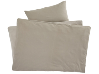 Kinderbettwäsche zum Wenden Bio-Baumwolle Jersey Sand