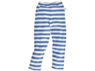 Kinder Leggings Bio-Baumwolle blau-off white