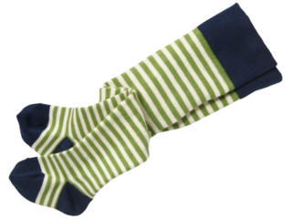 Baby Strumpfhose marine-moos-geringelt
