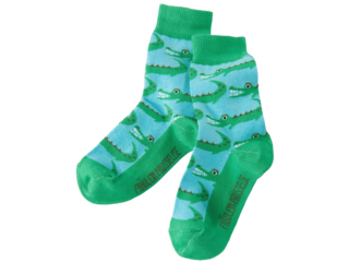 Kinder Socken Krokodil petrol
