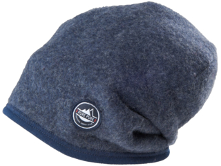 Kinder Mütze Bio-Merino-Wollfleece (kbT) jeans