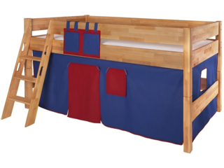 Betttaschen für Spiel- und Hochbett, rot-dunkelblau