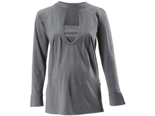 Stillshirt "Jette" Bio-Baumwolle dunkelgrau melange