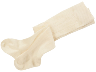 Babystrumpfhose Schurwolle - Baumwolle (kbA) natur