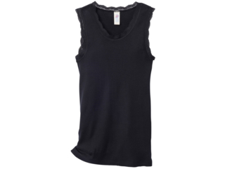 Damen Unterhemd ohne Arm schwarz
