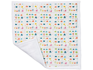 Wickelunterlage Bio-Baumwolle Happy Fish
