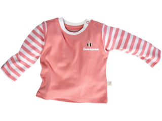 Baby Langarmshirt Bio-Baumwolle rosa