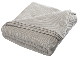 Kuscheldecke für Erwachsene Bio-Baumwolle sand melange