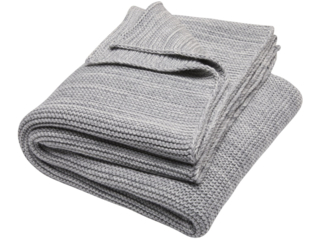 Babydecke Bio Baumwolle light grey-ivory