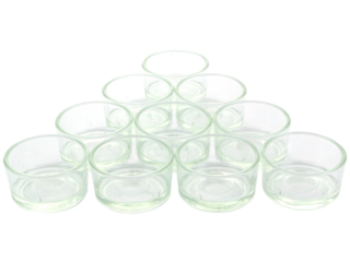Teelichthalter Glas 10er Set