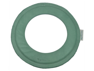Frisbee Wurfring "Loop" aus pflanzlich gegerbtem Leder distel