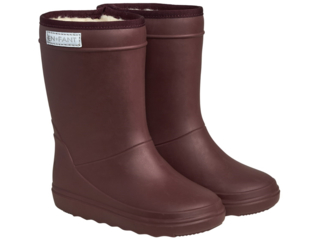 Kinder Gummistiefel mit Schurwoll-Fell wine