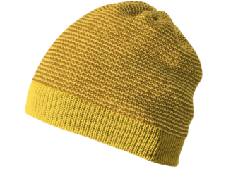 Baby Mütze Beanie melange-curry-gold
