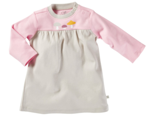 Baby Kleid Langarm Bio-Baumwolle Pilzfreunde