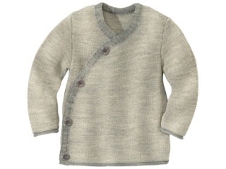 Baby-Jacke melange-hellgrau