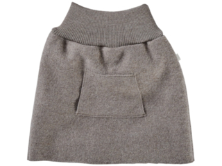 Kinder Rock Bio Schurwoll-Walk taupe