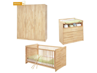 Kinderzimmer „Natura“ groß, Buche massiv, geölt