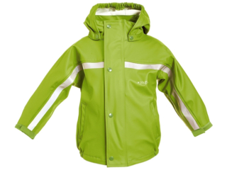 Kinder Buddeljacke und Regenjacke Räuberwald limone