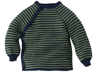 Baby Jacke Schlüttli Baumwolle (kbA) marine-apfel