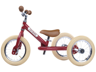 Trybike Laufrad mit Stahlrahmen, Vintage Red