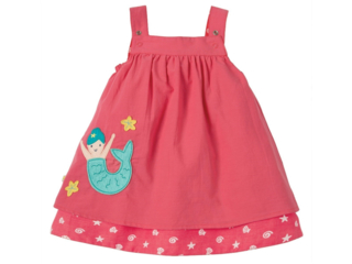 Baby und Kinder Wendekleid Rosemary coral