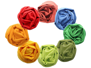 Spieltücher Bio-Baumwolle 8er-Set bunt