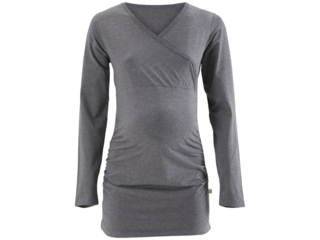 Umstands- und Still Shirt "Rieke" Bio-Baumwolle grau meliert