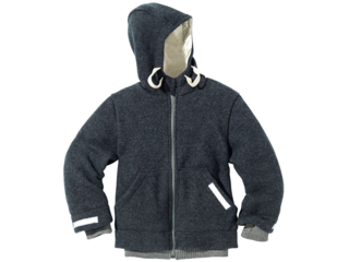 Kinder Walk Outdoorjacke anthrazit