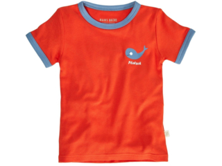 Kinder T-Shirt Bio-Baumwolle rot mit Druck