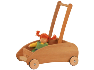 Lauflernwagen Buche massiv, geölt und gewachst, natur