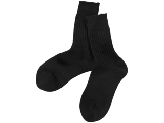 Schurwollsocken schwarz