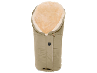 Fußsack Kinderwagen Lammfell "Tula Vario Zip" sahara