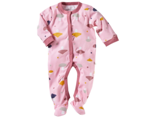 Baby Schlafanzug Bio-Baumwolle Pilzparty rosa