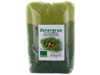 Ostergras aus Bio-Schurwolle (kbT), 3 Grüntöne