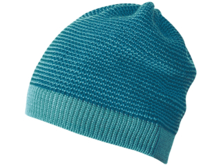Baby Mütze Beanie melange-lagoon-blau