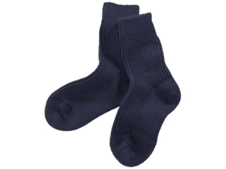 Dicke Baby-Wollsocken marine