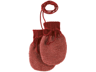 Baby Handschuhe melange-bordeaux