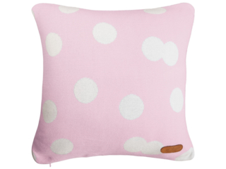Kissenbezug 40x40 cm Bio Baumwolle, Kreise rose