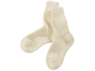 Dicke Kinder-Wollsocken natur