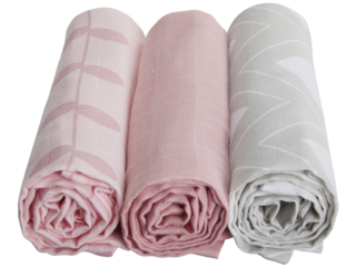 Spucktücher Bio-Baumwolle 3er-Set "Rosa"
