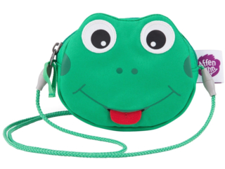 Kinder Portemonnaie Brustbeutel "Finn Frosch" grün