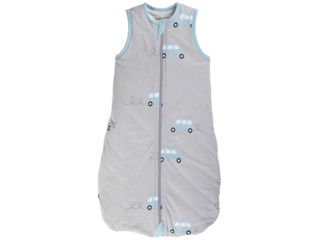 Schlafsack Baby Bio-Baumwolle Jersey ohne Arm Auto