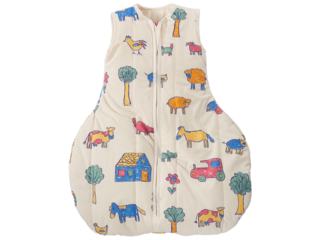 Winterschlafsack Baby, Schurwolle (kbT), "Bauernhof"