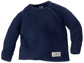 Babyjäckchen Schurwolle marine