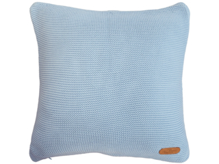 Kissenbezug 40x40 cm Bio-Baumwolle, bleu