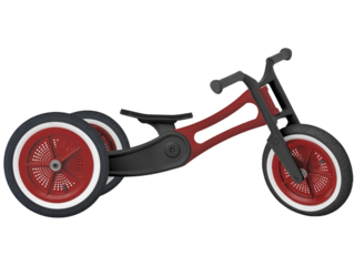 Wishbone Bike Dreirad Laufrad 3-in-1 "Recycled Edition" rot