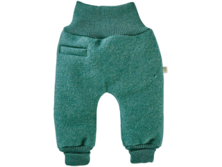 Baby Hose Bio Schurwoll-Walk grün