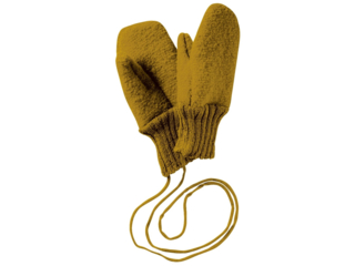 Baby und Kinder Handschuhe, Merino-Wollwalk (kbT) gold
