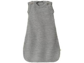 Schlafsack Baby Bio-Merinowolle grau